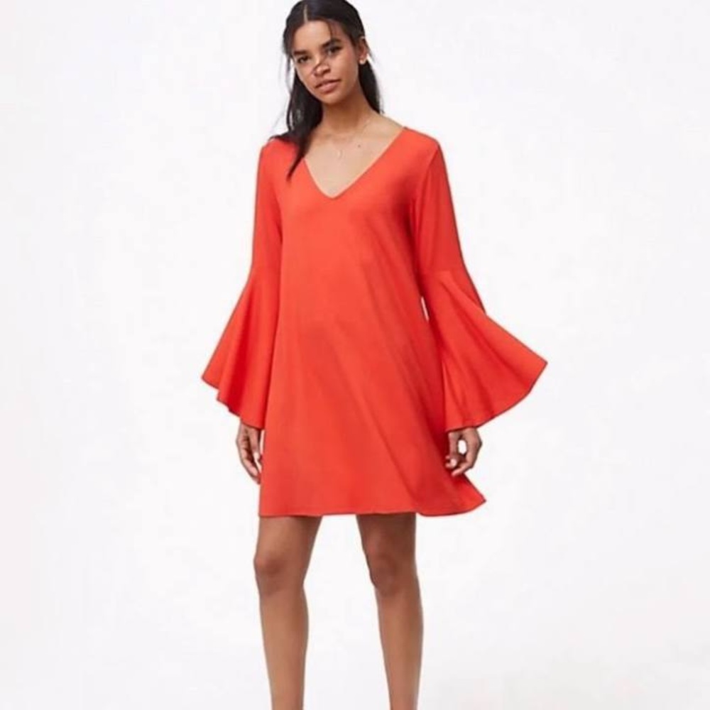 LOFT Women’s Bell Sleeve Jersey Dress Sz M